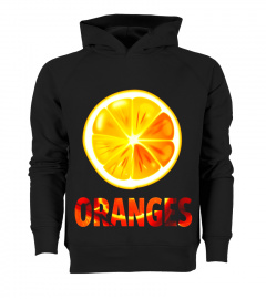 Orange Slice Fruit T-Shirt Fun Foodie Vegan Summer Tee