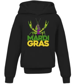 Mardi Gras Crawfish T Shirt New Orleans