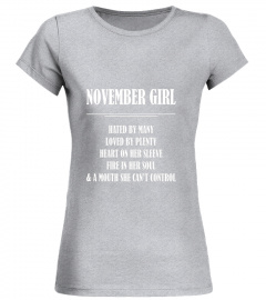 November Girl Birthday T-Shirt