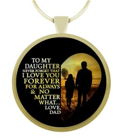 To My Daughter - Gold Plated Necklace