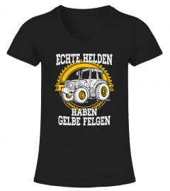 Landwirt Shirt · Traktor · gelbe Felgen