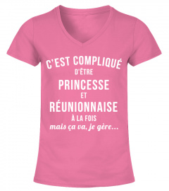 T-shirt Princesse et Réunionnaise