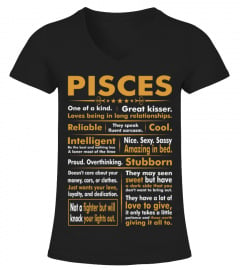 Pisces Amazing In Bed Stubborn Intelligent Tshirt T Shirts