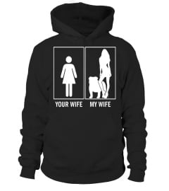 Your Wife My Wife Funny English Bulldog Dog Lovers T-Shirt