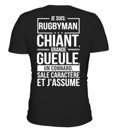 RUGBYMAN CHIANT GRANDE GUEULE CONNARD