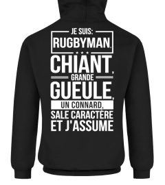 RUGBYMAN CHIANT GRANDE GUEULE CONNARD