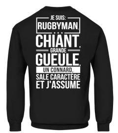 RUGBYMAN CHIANT GRANDE GUEULE CONNARD