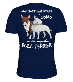 Doppia Stampa  UOMO con BULL TERRIER