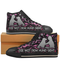 Die mit dem Hund geht PINK - Geschenk Schuhe