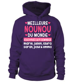 MEILLEURE NOUNOU DU MONDE TSHIRT PERSONNALISÉ