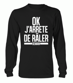 OK J'ARRETE DE RALER DEMAIN - HOMME