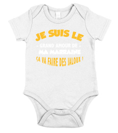 Body/T-Shirt Personnalisable : Je suis le grand amour de "votre texte" ça va faire des jaloux | Cadeau T-Collector®