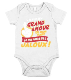 Body/T-Shirt Je suis le grand amour de mon Papy ça va faire des jaloux | Cadeau T-Collector®