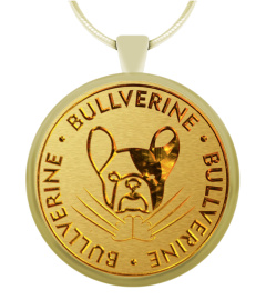 Necklace Bijou french bulldog BULLVERINE Hugh Jackman Wolverine Xmen 