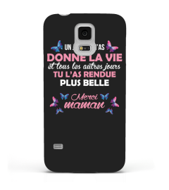 Coque Téléphone Un jour tu m'as donné la vie et tous les autres jours tu l'as rendue plus belle ! Merci Maman | Cadeau T-Collector®