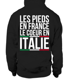 Les pieds en France le coeur en Italie | Cadeau T-Collector®