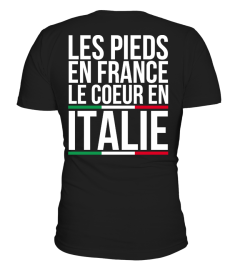 Les pieds en France le coeur en Italie | Cadeau T-Collector®