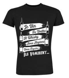 Je vin, Tu vodka, Il Whisky, Nous Mojitons, Vous Téquilez, Ils Vomirent