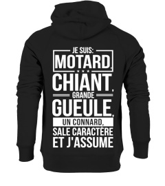 MOTARD CHIANT GRANDE GUEULE CONNARD