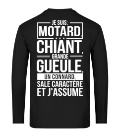 MOTARD CHIANT GRANDE GUEULE CONNARD