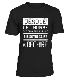 T-shirt - Désolé Bibliothécaire