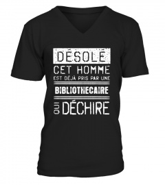T-shirt - Désolé Bibliothécaire