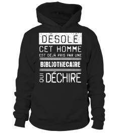 T-shirt - Désolé Bibliothécaire