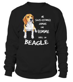 Une Femme avec un BEAGLE