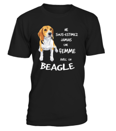 Une Femme avec un BEAGLE