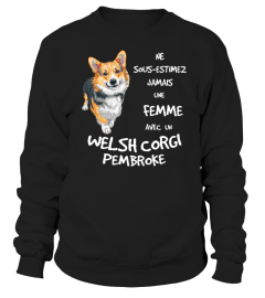 UNE FEMME AVEC UN WELSH CORGI