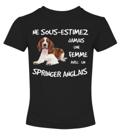 UNE FEMME AVEC UN SPRINGER ANGLAIS