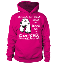 UNE FEMME AVEC UN COCKER