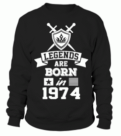 Legends are Born in 1974 T-Shirt