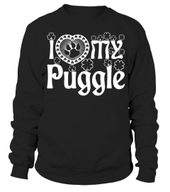 I Love My Puggle Tshirt Tee Hoodie