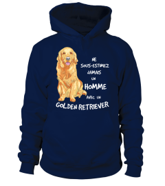 Un HOMME avec un GOLDEN RETRIEVER