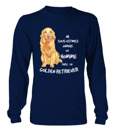 Un HOMME avec un GOLDEN RETRIEVER