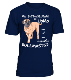 Un UOMO con un BULLMASTIFF