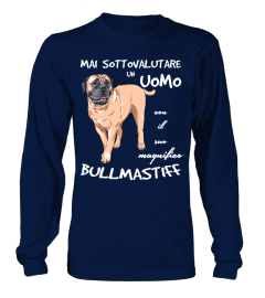 Un UOMO con un BULLMASTIFF