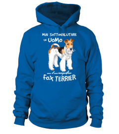 Un UOMO con un FOX TERRIER