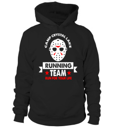 Camp Crystal Lake Running Team Run For Your Life T Shirt - Limited Edition