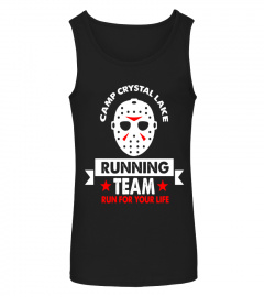 Camp Crystal Lake Running Team Run For Your Life T Shirt - Limited Edition