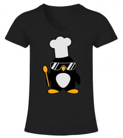 Cool Penguin Chef Women's T-Shirts