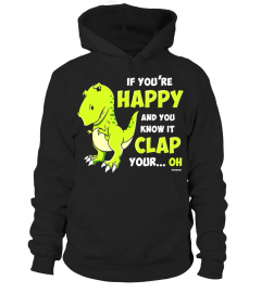 Clap Your Hands TRex T-Shirt Sad Dino Funny Joke Tee