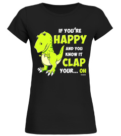 Clap Your Hands TRex T-Shirt Sad Dino Funny Joke Tee
