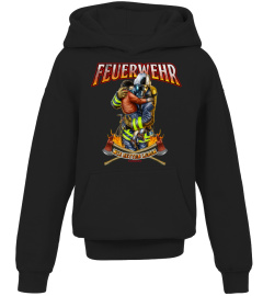 FWD - Feuerwehr - Wir retten Leben - Feuerwehrmann mit Kind im Arm - RAHMENLOS Geburtstag Geschenk