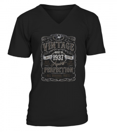  Vintage Made In 1937 Birthday Gift Idea T Shirt