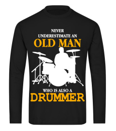 Never-Underestimate-an-Old-Man-who-is-also-a-Drummer-T-shirt