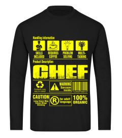 Chef    skill   coffee  probem  tasking T shirt birthday gift 