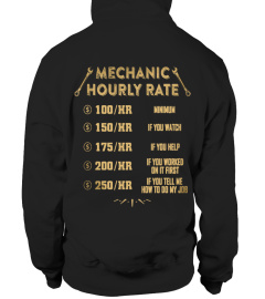 Mechanic Shirt - Mechanic Hourly Rate