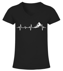 Skifahrer Heartbeat T-Shirt